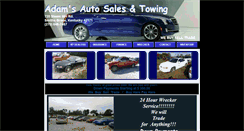 Desktop Screenshot of adamsautoandtowing.com