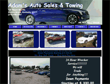 Tablet Screenshot of adamsautoandtowing.com